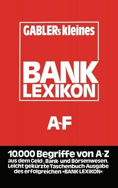 Produktbild: Gablers Kleines Bank Lexikon