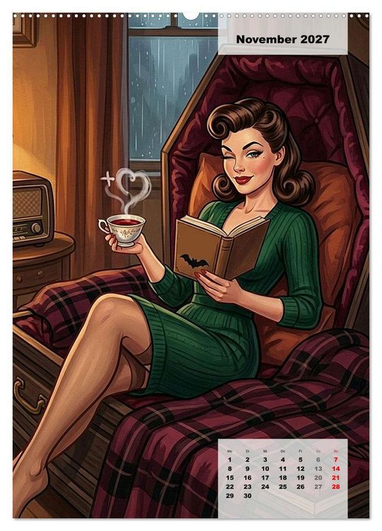 Produktbild: Vampir-Girls (hochwertiger Premium Wandkalender 2027 DIN A2 hoch), Kunstdruck in Hochglanz