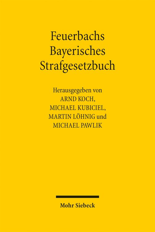 Produktbild: Feuerbachs Bayerisches Strafgesetzbuch