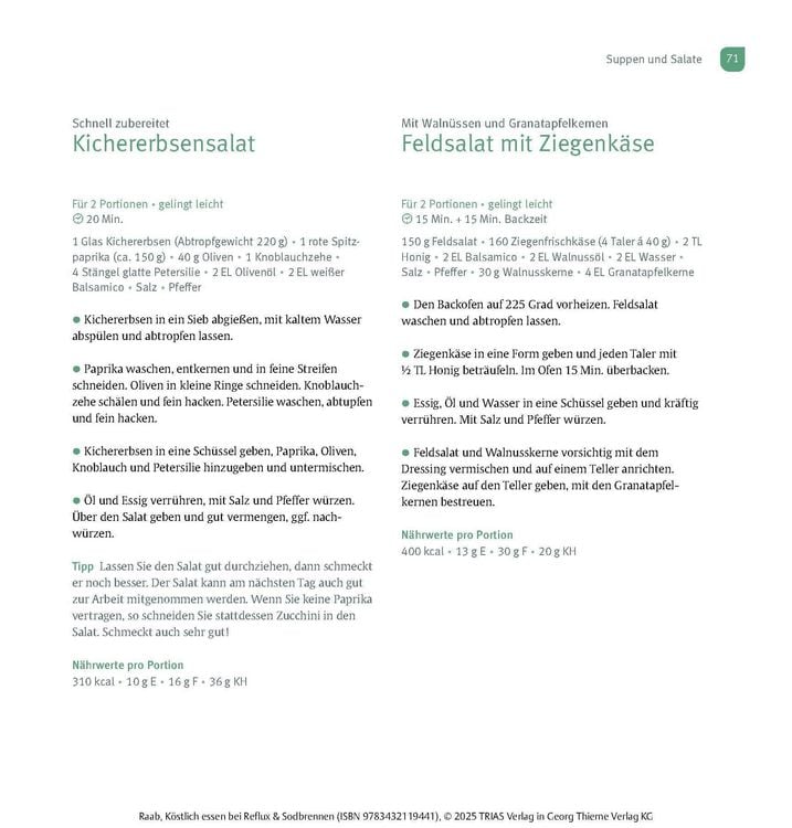 Produktbild: K&ouml;stlich essen Reflux und Sodbrennen