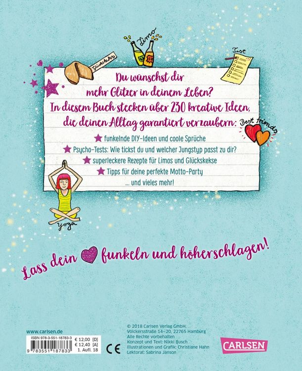 Produktbild: #buch4you: Dein M&auml;dchenbuch: &uuml;ber 230 Ideen f&uuml;r mehr Glitzer im Leben