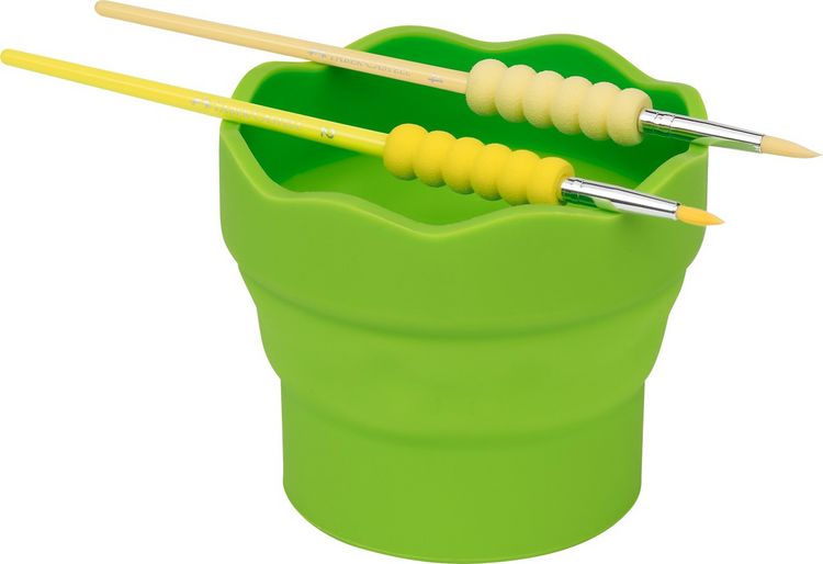 Produktbild: Faber-Castell Wasserbecher Clic&Go hellgr&Atilde;&frac14;n