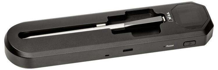 Produktbild: TFA Dostmann SMART BBQ K&Uuml;CHEN-CHEF 2 Gas, Grillwagen, Kugel, Kombi, Mobiler Gas-Grill, Smoker, Schwenk Grillthermometer Schwarz