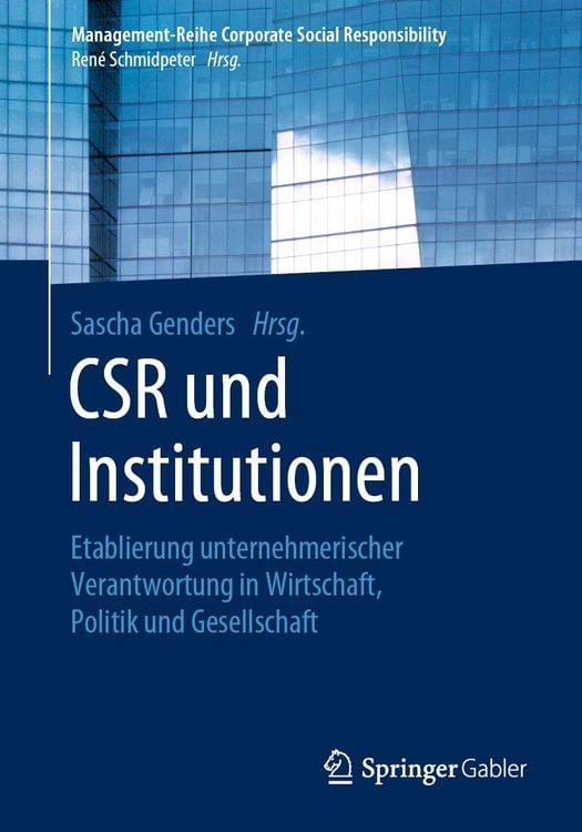 Produktbild: CSR und Institutionen