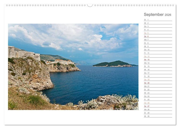 Produktbild: Kroatien, Terminplaner (hochwertiger Premium Wandkalender 2026 DIN A2 quer), Kunstdruck in Hochglanz