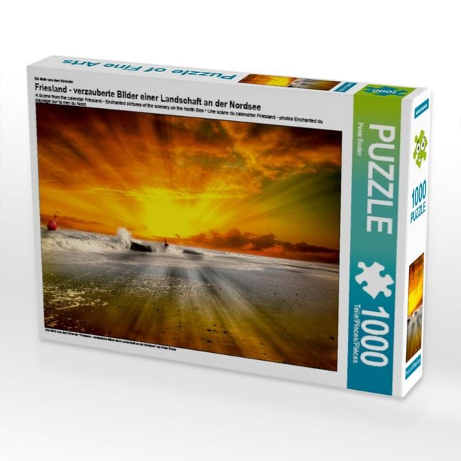 Produktbild: CALVENDO Puzzle Ein Motiv aus dem Kalender Friesland - verzauberte BIlder einer Landschaft an der Nordsee | 1000 Teile Lege-Gr&ouml;&szlig;e 64x48cm Foto-Puzzle f&uuml;r gl&uuml;ckliche Stunden