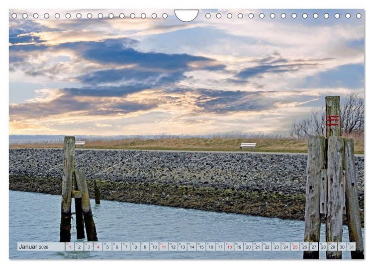 Produktbild: Langeoog - Natur Pur (Wandkalender 2026 DIN A4 quer), CALVENDO Monatskalender