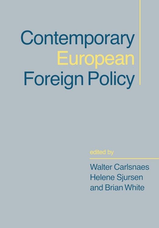 Produktbild: Contemporary European Foreign Policy