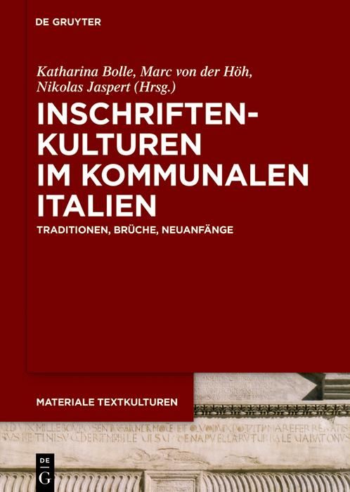 Produktbild: Inschriftenkulturen im kommunalen Italien