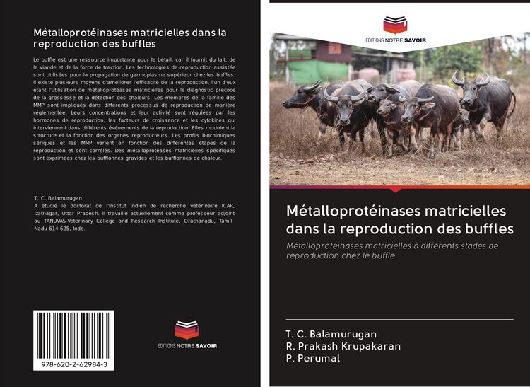 Produktbild: M&eacute;talloprot&eacute;inases matricielles dans la reproduction des buffles