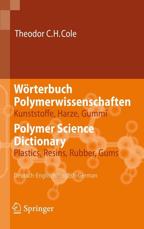 Produktbild: W&ouml;rterbuch Polymerwissenschaften/Polymer Science Dictionary