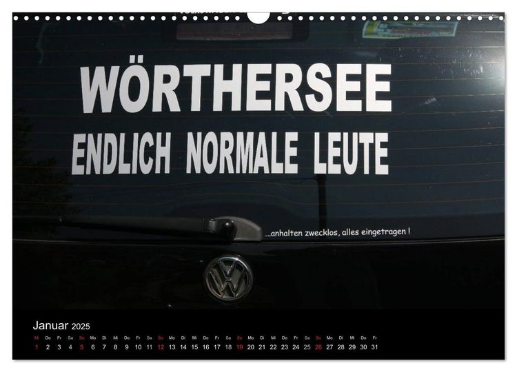 Produktbild: Burnout am W&ouml;rthersee (Wandkalender 2025 DIN A3 quer), CALVENDO Monatskalender