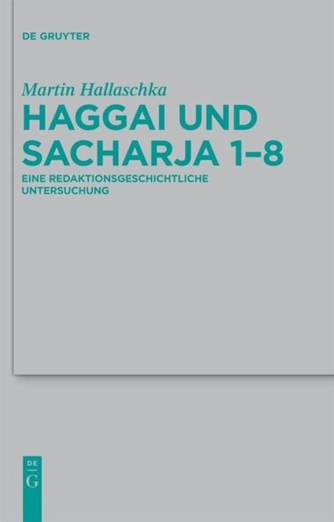 Produktbild: Haggai und Sacharja 1-8