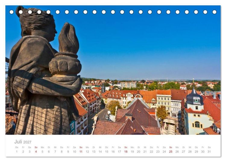 Produktbild: TH&Uuml;RINGEN 2027 (Tischkalender 2027 DIN A5 quer), CALVENDO Monatskalender