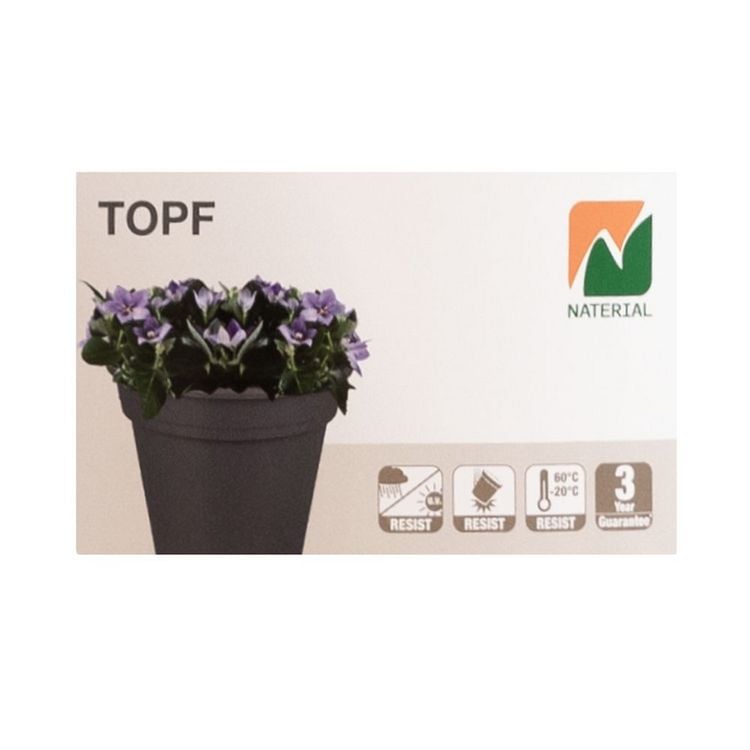 Produktbild: Blumentopf anthrazit &Oslash;40x34cm