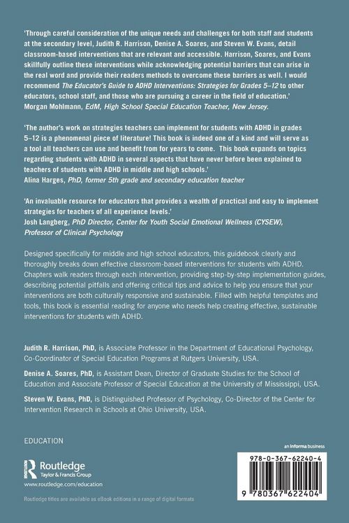 Produktbild: The Educator's Guide to ADHD Interventions