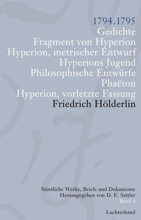 Produktbild: S&auml;mtliche Werke, Briefe und Dokumente 04