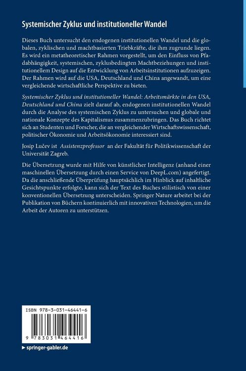 Produktbild: Systemischer Zyklus und institutioneller Wandel