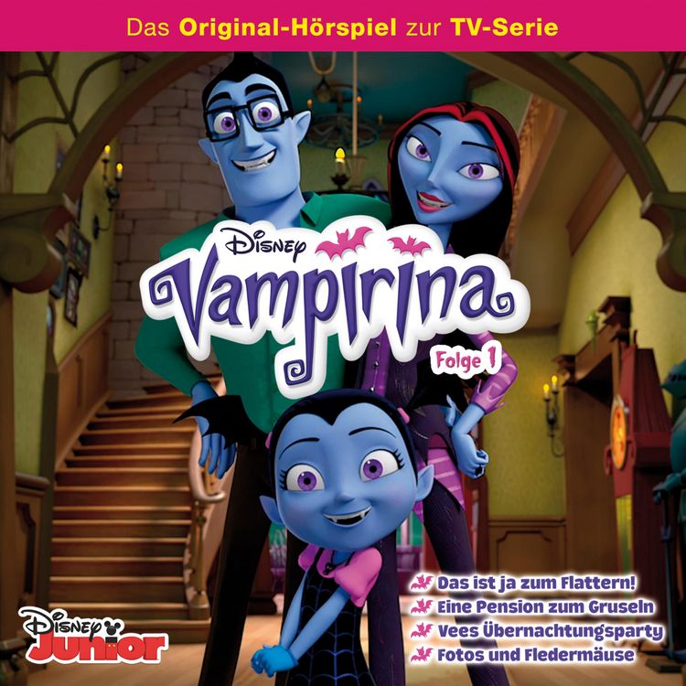 Produktbild: 01: Das ist ja zum Flattern! / Eine Pension zum Gruseln / Vees &Uuml;bernachtungsparty / Fotos und Flederm&auml;use (H&ouml;rspiel zur Disney TV-Serie)