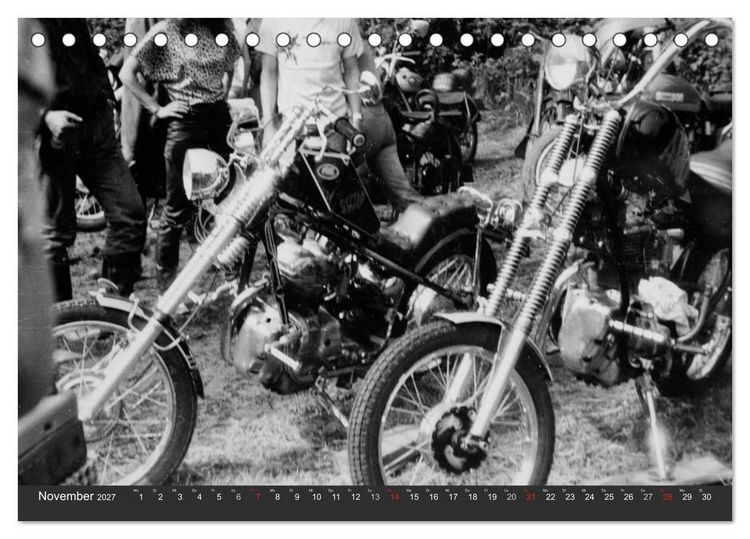Produktbild: east Rider - Biker und Bikes aus der DDR (Tischkalender 2027 DIN A5 quer), CALVENDO Monatskalender