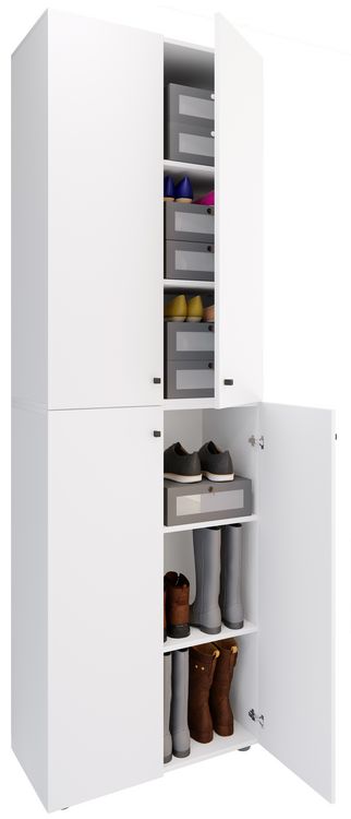 Produktbild: XL Holz Gro&szlig;er Schuhschrank Schuhkommode Lona 6