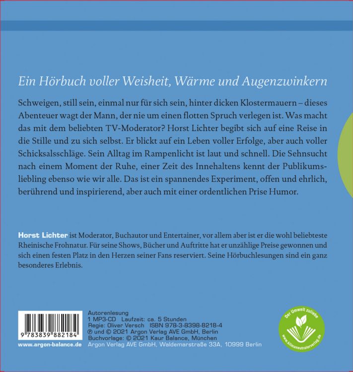 Produktbild: Ich bin dann mal still
