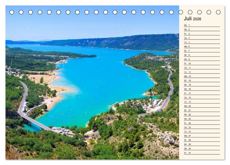 Produktbild: Verzaubernde Provence (Tischkalender 2026 DIN A5 quer), CALVENDO Monatskalender