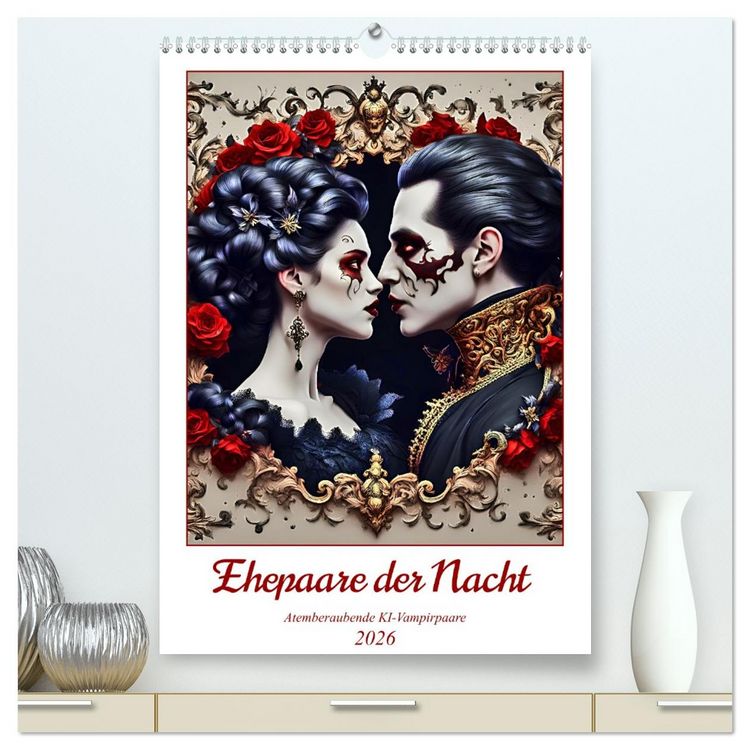 Produktbild: Ehepaare der Nacht (hochwertiger Premium Wandkalender 2026 DIN A2 hoch), Kunstdruck in Hochglanz
