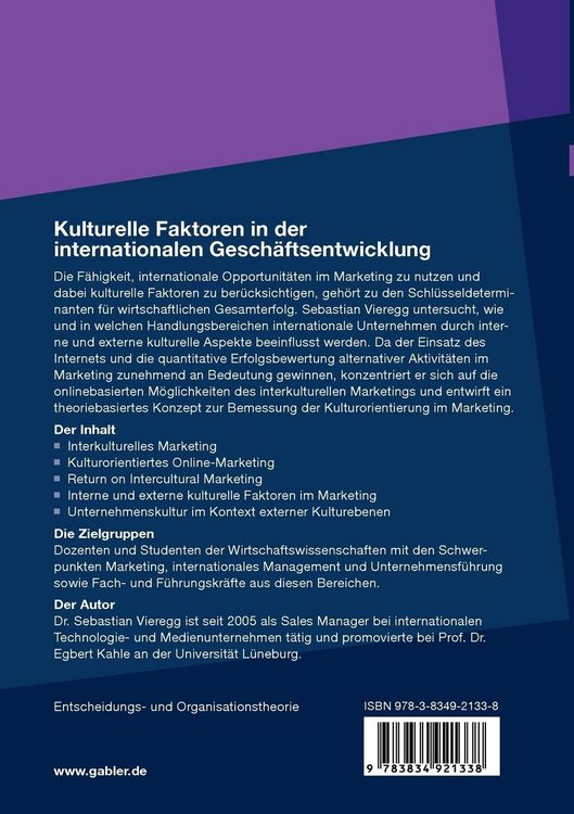 Produktbild: Kulturelle Faktoren in der internationalen Geschäftsentwicklung