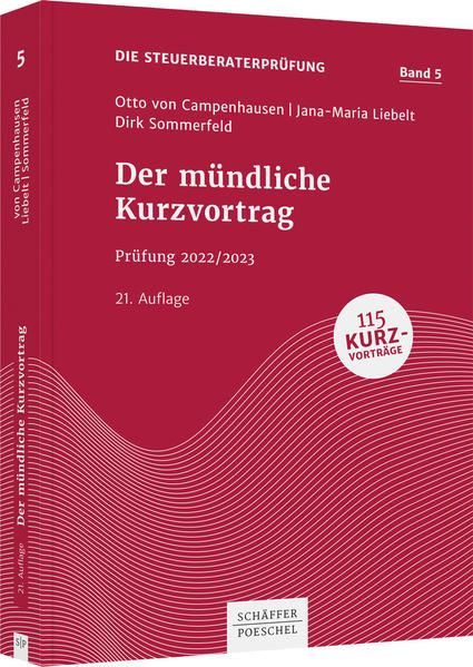 Produktbild: Der m&uuml;ndliche Kurzvortrag