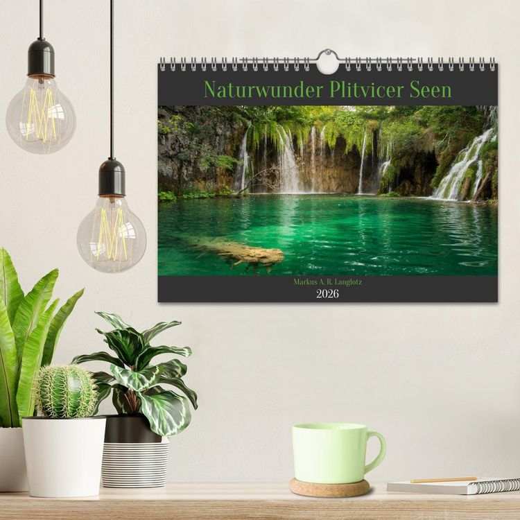 Produktbild: Naturwunder Plitvicer Seen (Wandkalender 2026 DIN A4 quer), CALVENDO Monatskalender