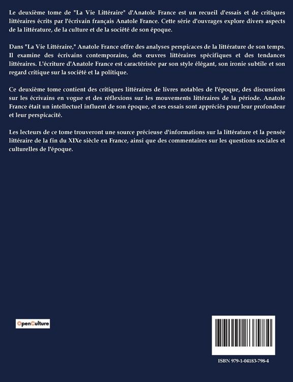 Produktbild: La Vie Litt&eacute;raire