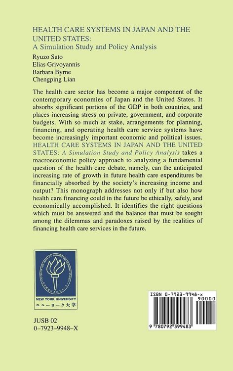 Produktbild: Health Care Systems in Japan and the United States