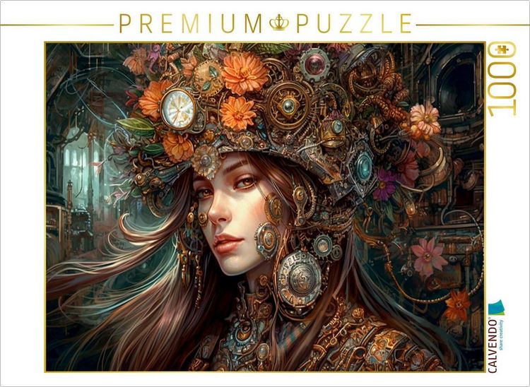 Produktbild: CALVENDO Puzzle Ein Motiv aus dem Kalender Floraler Steampunk | 1000 Teile Lege-Gr&ouml;&szlig;e 64x48cm Foto-Puzzle f&uuml;r gl&uuml;ckliche Stunden