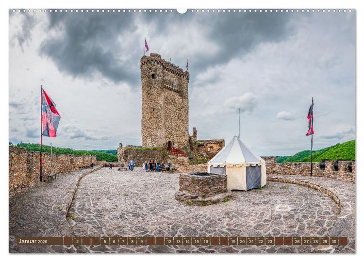 Produktbild: Mosel-Burgen (Wandkalender 2026 DIN A2 quer), CALVENDO Monatskalender