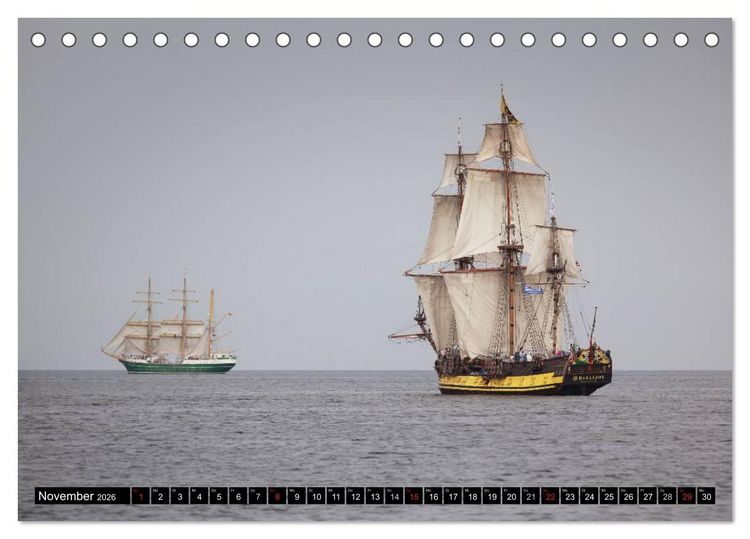 Produktbild: Hanse Sail (Tischkalender 2026 DIN A5 quer), CALVENDO Monatskalender