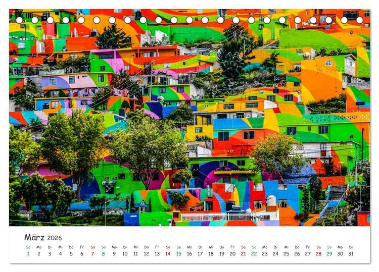 Produktbild: Mexico von oben (Tischkalender 2026 DIN A5 quer), CALVENDO Monatskalender