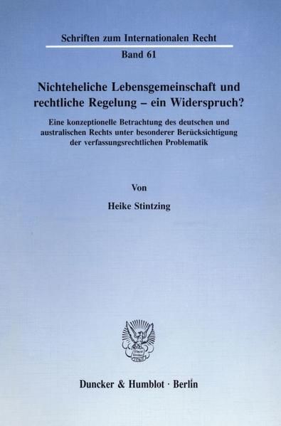 Produktbild: Nichteheliche Lebensgemeinschaft und rechtliche Regelung - ein Widerspruch?
