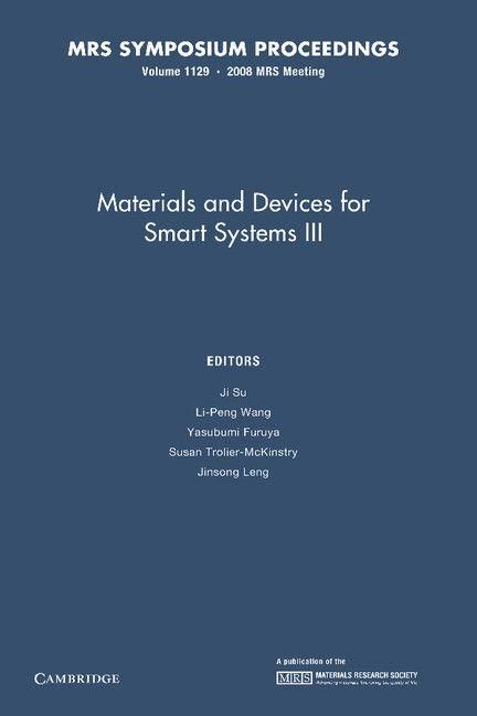 Produktbild: Materials and Devices for Smart Systems III