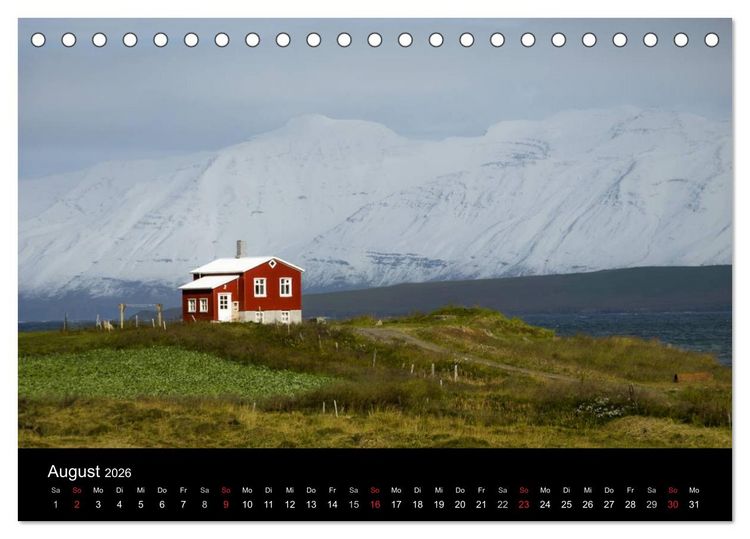 Produktbild: Island (Tischkalender 2026 DIN A5 quer), CALVENDO Monatskalender