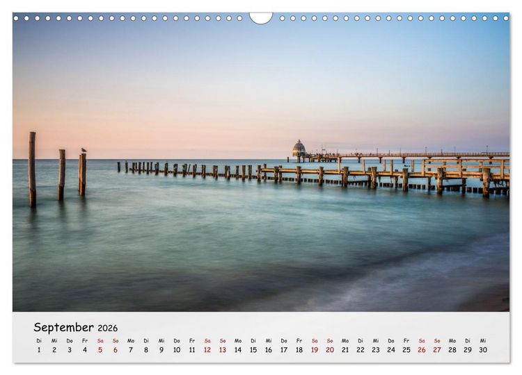 Produktbild: Fischland-Dar&szlig;-Zingst - Zwischen Bodden und Ostsee (Wandkalender 2026 DIN A3 quer), CALVENDO Monatskalender