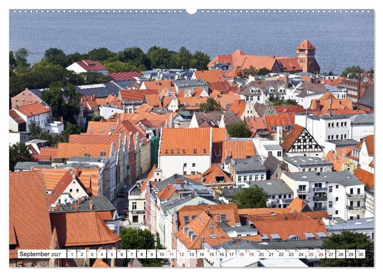 Produktbild: Stralsund - Momente einer Reise (Wandkalender 2027 DIN A2 quer), CALVENDO Monatskalender