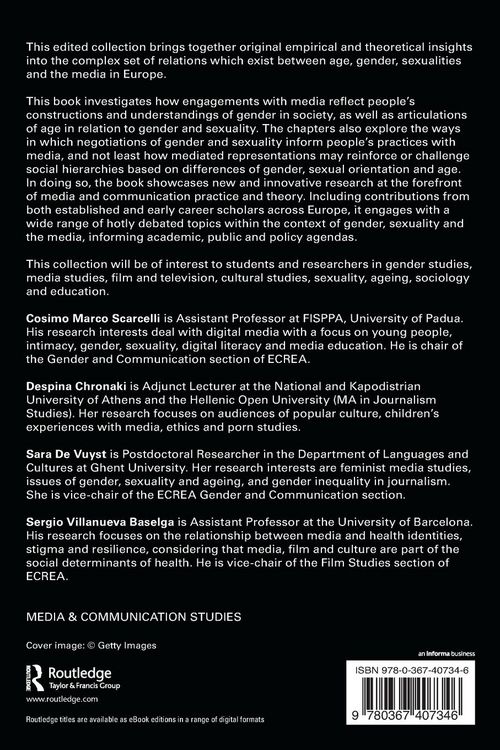 Produktbild: Gender and Sexuality in the European Media