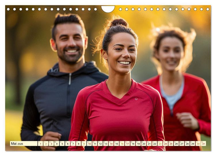 Produktbild: Joggen, gesund laufen (Wandkalender 2026 DIN A4 quer), CALVENDO Monatskalender