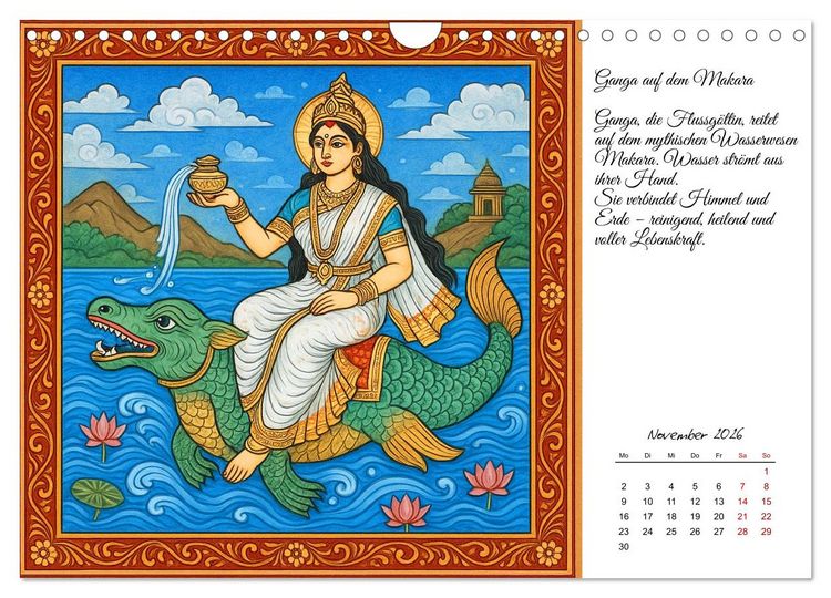Produktbild: G&ouml;tterwelten des Hinduismus (Wandkalender 2026 DIN A4 quer), CALVENDO Monatskalender