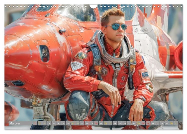 Produktbild: Waghalsige Piloten - im Frieden und Konflikt (Wandkalender 2026 DIN A3 quer), CALVENDO Monatskalender