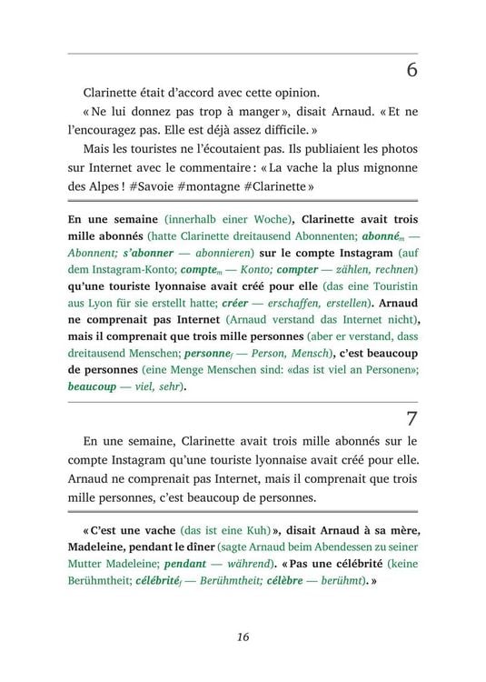 Produktbild: La Vache de la Montagne - Franz&ouml;sisch lernen mit lustigen Kurzgeschichten A1-A2 (+ Audio-Online)