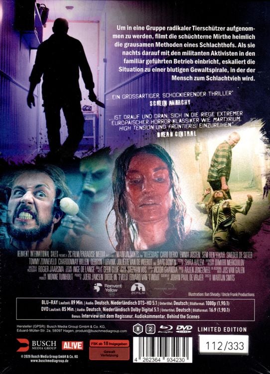 Produktbild: Meat Kills (uncut) - 2-Disc Limited Edition Mediabook - Cover B (Blu-ray + DVD)