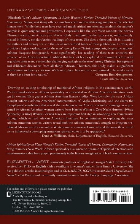Produktbild: African Spirituality in Black Women's Fiction