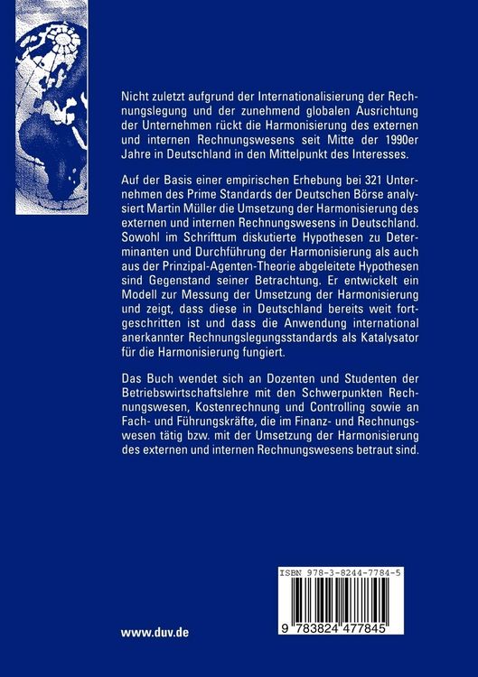 Produktbild: Harmonisierung des internen und externen Rechnungswesens